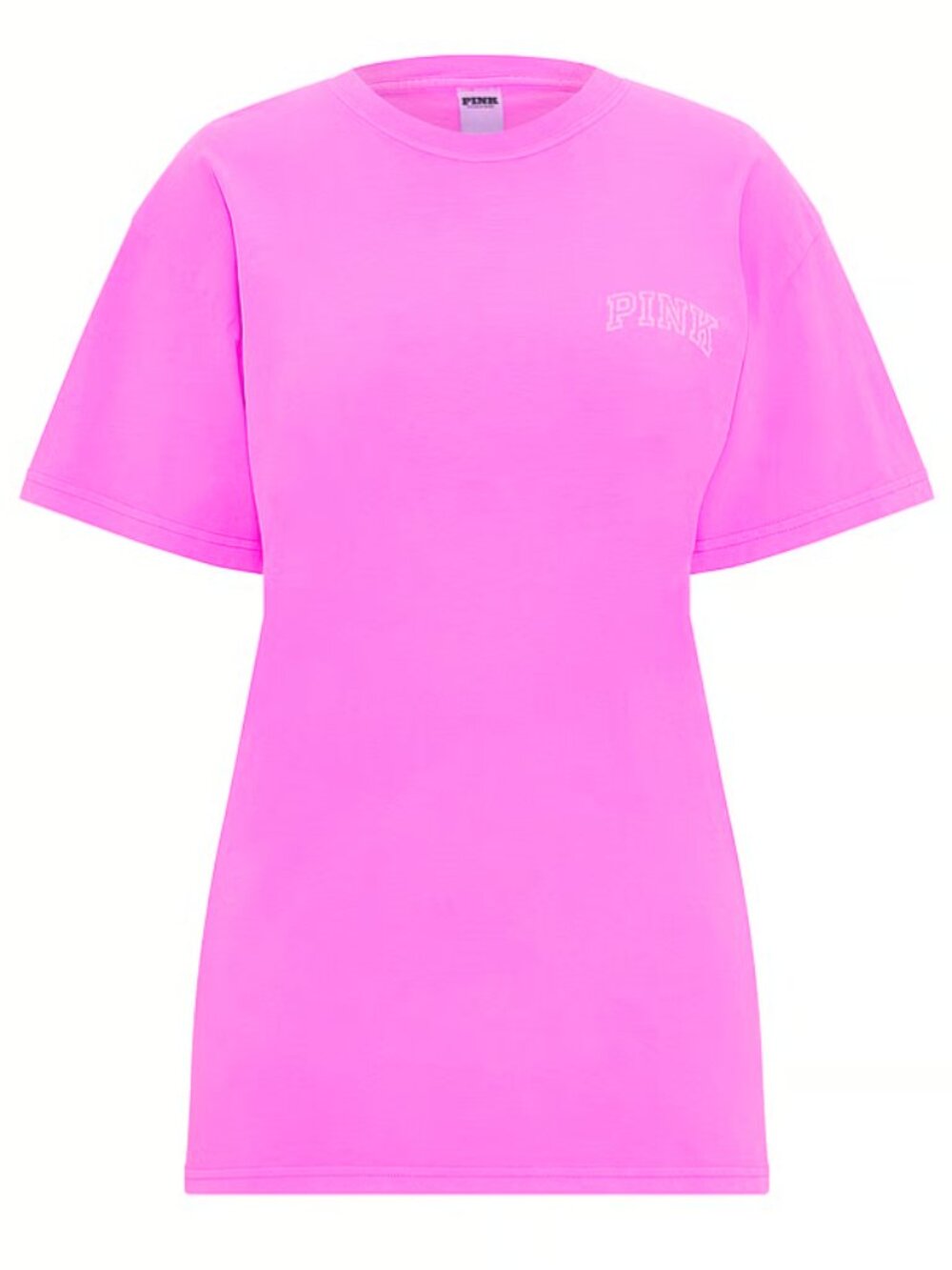 PINK Victoria's Secret Campus Cotton Tee Shirt - Pink Berry - Medium - NWT